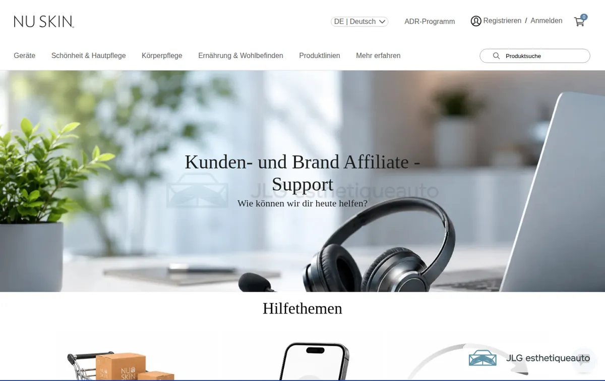 Capture : Kunden- und Vertriebspartner-Jlg Esthetiqueauto | Nu Skin
